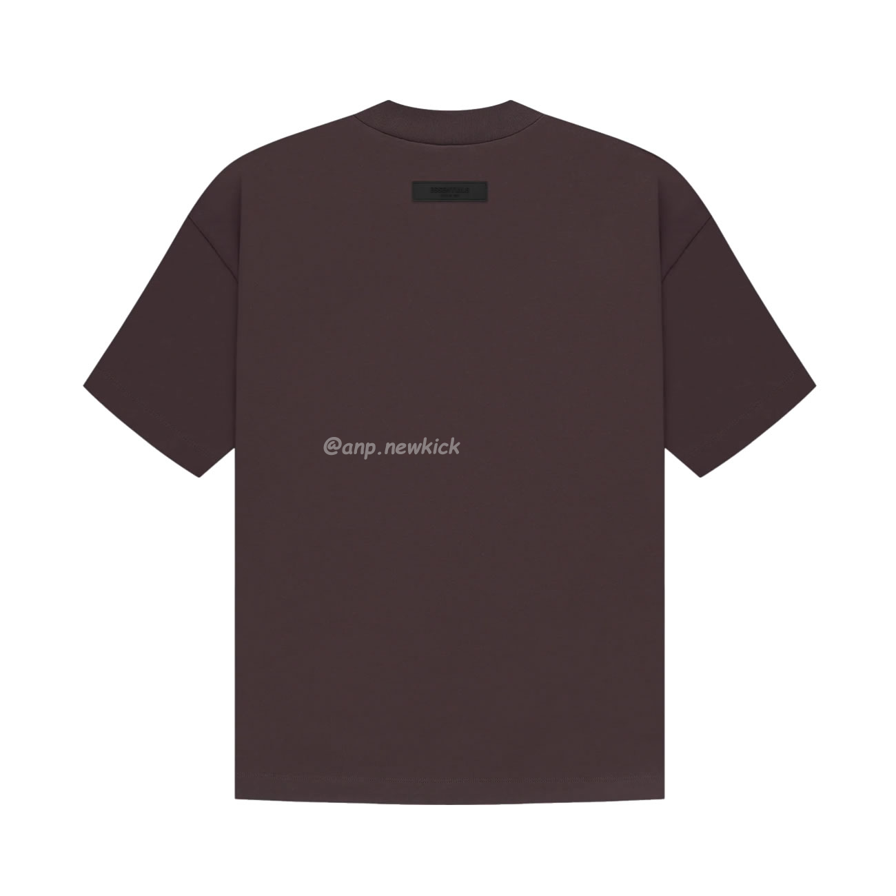 Fear Of God Essentials Fog Logo Letter Short Sleeve T Shirt Plum Purple (16) - www.newkick.vip